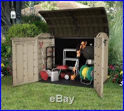 Plastic Bike Shed Outdoor Garden Large Tools Lawn Mower Storage Box Patio Store
