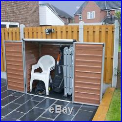 Plastic Garden Shed Large Wheelie Bin Storage Box Heavy Duty Equipment Safe NEW