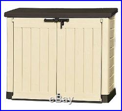 Plastic Garden Storage Cupboard Cabinet Outdoor Large Box Gardening Container UK