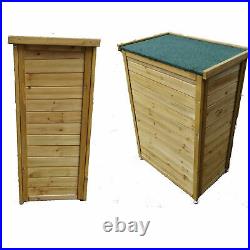 Portable Wooden Outdoor Garden Cabinet Shed Shelf Cupboard Utility Storage Tools