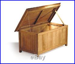 Premium Teak Wooden ASSEMBLED STORAGE Box Garden Patio Outdoor EXTRA LARGE 1.4m
