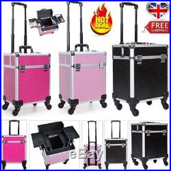 Pro Extra Large Makeup Trolley Case Beauty Vanity Cosmetic Nail Tech Box Storage