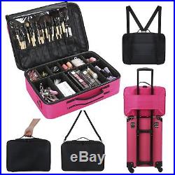 Professional Large Make Up Bag Vanity Case Cosmetic Nail Tech Storage Beauty Box
