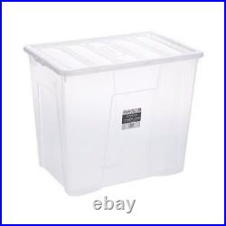 Quality Plastic Storage Boxes Pack Of 3 All Sizes Home Office Strong