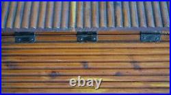 Rare Large 12 x 8 MCGRAW BOX CO Wood LOG CABIN STORAGE / TRINKET BOX ca1920s