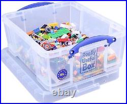 Really Useful Boxes Large Clear Lidded DURABLE Storage Box (Assorted)