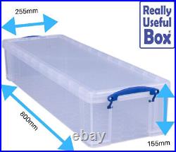 Really Useful Plastic Storage Box 22 Litre Clear