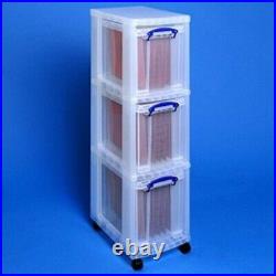 Really Useful Storage Tower with 3x19 Litre Boxes Inc 10 X A4 Suspension Files