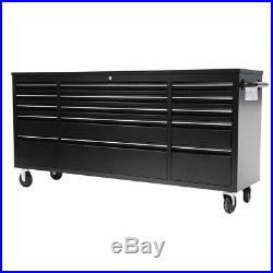Rolling Storage Cabinet 15 Drawers 72 Stainless Steel Chest Work Bench Tool Box
