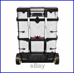 Rolling Tool Box with 2 Soft Rubber Wheels Highly Mobile Large Deep Storage
