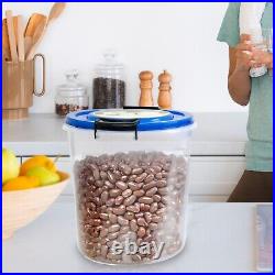 Round Heavy Duty Plastic Kitchen Food Storage Containers Airtight Clip Lock Lid