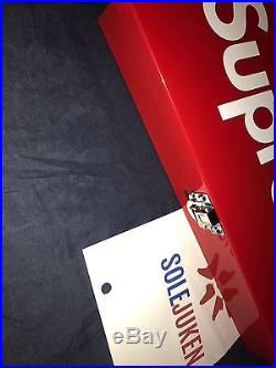 SS17 Supreme Large Metal Storage Tool Box Lock Red White Logo