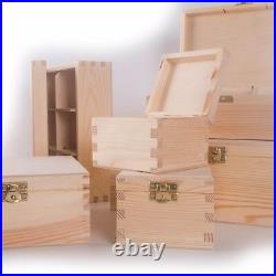 Selection of 100 Large & XL Wooden Storage Boxes / Wood Trunk Chest Crate Box
