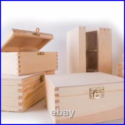 Selection of 100 Large & XL Wooden Storage Boxes / Wood Trunk Chest Crate Box