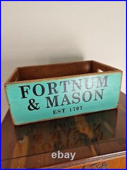 Set Of 5 Vintage Style Waxed Wooden Boxes Fortnum & Mason Shabby Chic