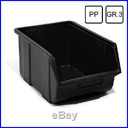 Set of 120 black large ECO-Box storage bin 35 x 22 x 16.5 cm, size 3