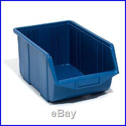 Set of 120 blue large ECO-Box storage bin 35 x 22 x 16.5 cm, size 3