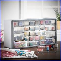 Sewing Art Craft 30 Drawer Storage Organiser Bits And Bobs Box Plastic Large NEW