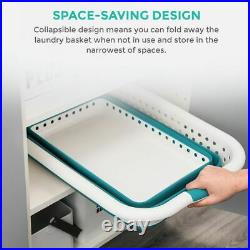 Silicone 37L Collapsible Laundry Basket Space Saving Folding Washing Pop Up Bin