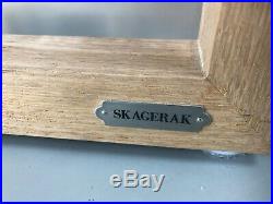 Skagerak Cutter Stools in oak x 2 plus large matching storage boxes with lids