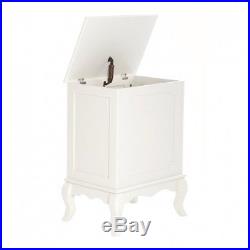 Small Vintage Cabinet White French Chic Wooden Storage Chest Box Cupboard Unit
