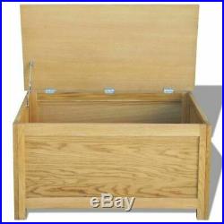 Solid Oak Large Storage Box Wooden Chest Trunk Toys Clothes Organiser Storing UK