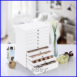 Songmics Extra Large Jewellery Box 10 Layer Storage Case Organizer with