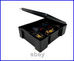 Stackable Black Plastic Heavy Duty Storage Box 1 pallet of 100 UK Wholesale Bulk