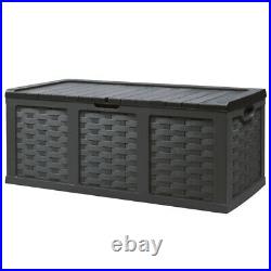 Starplast 634 Litre XXL Garden Storage Box Black