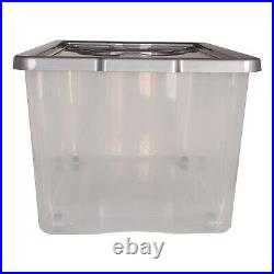 Storage Box Wheeled With Lid 100L 5 Pack