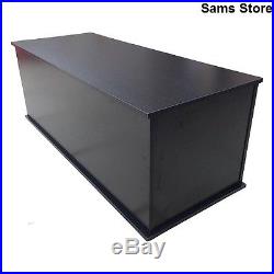 Storage Chest Trunk Large Wooden Ottoman Toy Box Black Home Furniture Bedroom