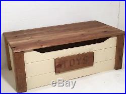 Storage Toy Box Personalised Wideboy Wooden Trunk Chest Ottoman