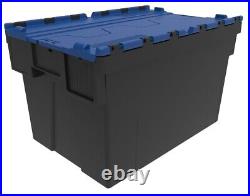 Super Strong Colour Coded Lidded Container/Storage Box 10 x 65 Litre