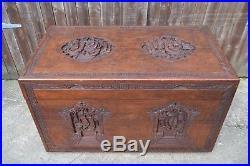 Superb Large Chinese Carved Camphor Wood Chest Trunk Blanket Box Coffer Storage