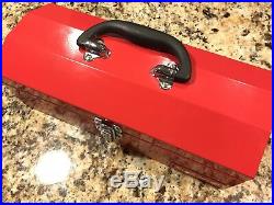 Supreme F/W 2014 ToolBox Metal Lock Utility Storage box Large Logo Key Lunch BK