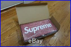 Supreme Logo Red Large Metal Storage Box Brand New In Box Bubble 100% Authentic