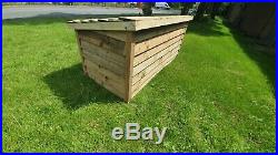 TRADITIONAL Wooden Outdoor Garden Storage Box Chest, Large Capacity with Lid
