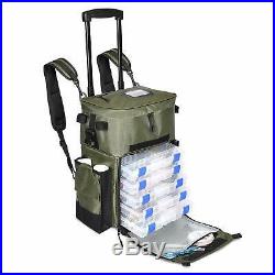 The X-Large'Recon' Rolling Fishing Backpack, Tackle Box Storage Bag Non-Corro