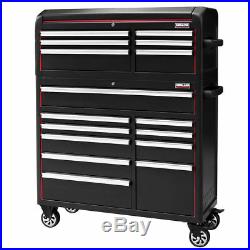 Tool Cabinet Chest Box Professional Garage Workshop Drawers Storage Large Black