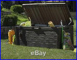 Toomax Large 550L Outdoor Garden Storage Box Sit On Bench Chest Water Resistant