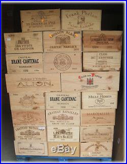 Trade pallet 100 wine boxes wine crates job lot wooden french crates wine box
