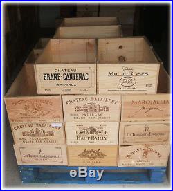 Trade pallet 25 wine boxes wine crates job lot wooden french crates wine box