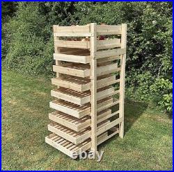 Traditional wooden apple storage rack 10 drawer