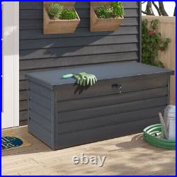 Up 600L Metal Storage Box Garden Outdoor Shed Deck Utility Cushion Chest Truck