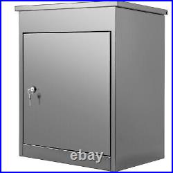VEVOR Parcel Drop Box Package Mailbox Porch Express with Lockable Storage Gray