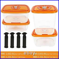 Vacuum Container Plastic Food Storage Container With Lid Damp Proof Large
