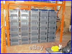 Van Shelving Plastic Storage Bins Boxes With Scooped Front X 10
