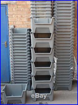 Van Shelving Plastic Storage Bins Boxes With Scooped Front X 10
