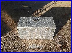 Very Large Aluminium Chequer plate Storage/Tool Box Lockable lid trucks, trailers