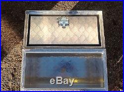 Very Large Aluminium Chequer plate Storage/Tool Box Lockable lid trucks, trailers